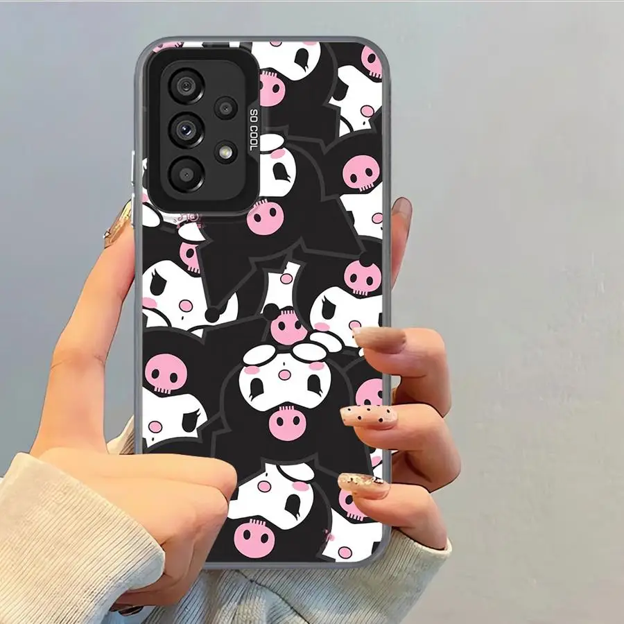 Bonita funda trasera de teléfono KuromiS para Samsung Galaxy S21 S23 S23 S24 FE S22 Note 20 Ultra S25 S20 Plus - imagen 3