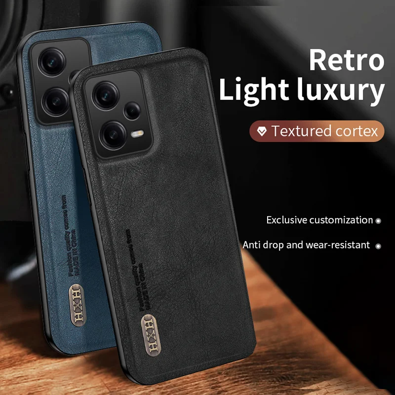 Funda de cuero PU de lujo para Xiaomi Redmi Note 12 Pro Plus, cubierta trasera protectora magnética, funda de teléfono para Xiaomi Redmi Note 12S - imagen 2