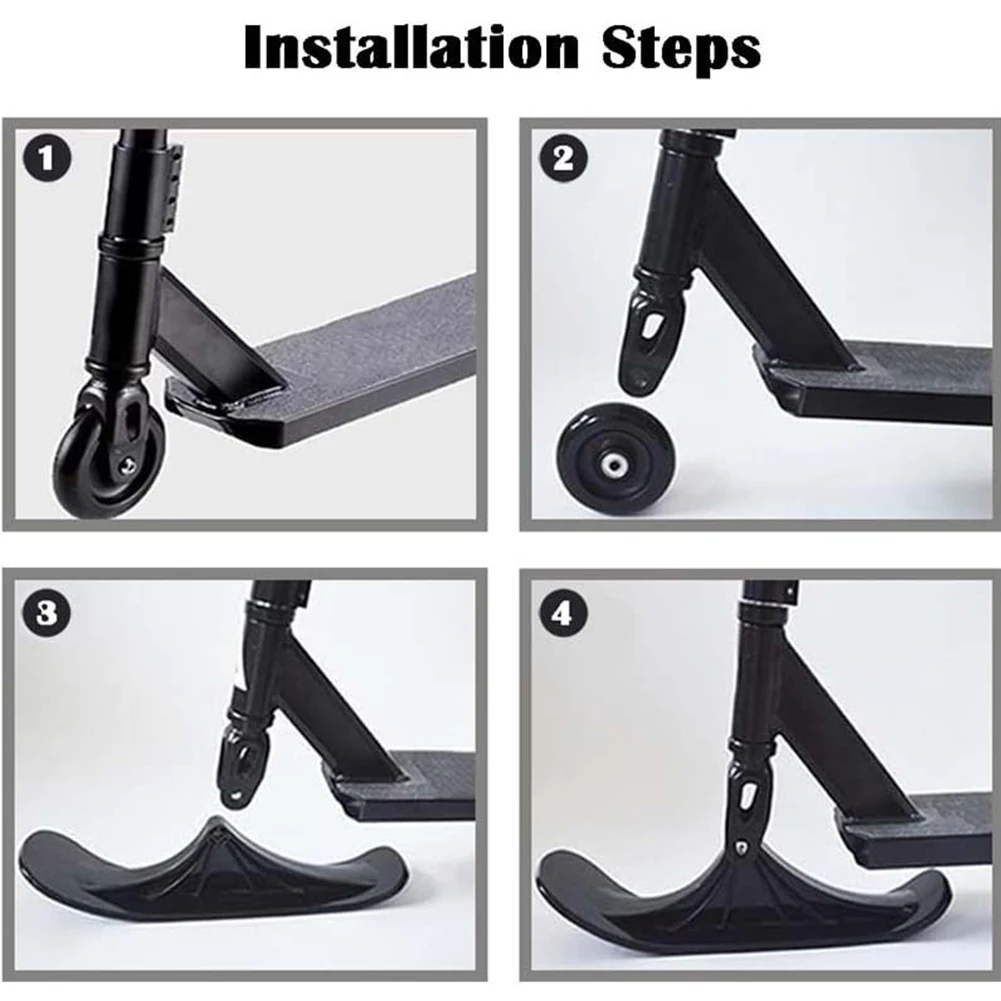 1 par de trineo de esquí, tabla de esquí, patinete de esquí para nieve, trineo de esquí, Scooter de esquí para niños, accesorios al aire libre - imagen 5