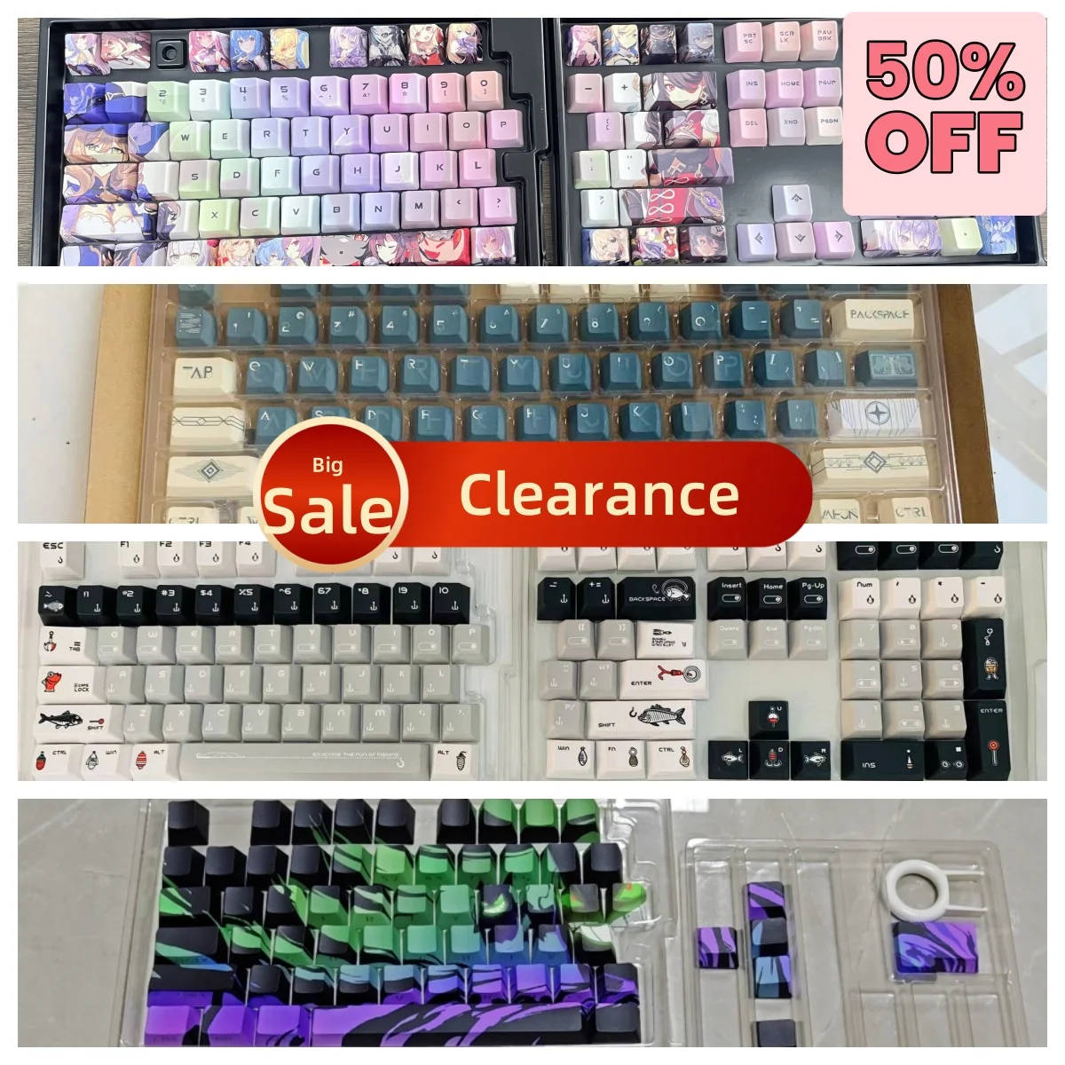 Teclas de liquidación XVX, tapa de tecla de Anime japonés, perfil de cereza doble Shote, teclas PBT 75 para teclado mecánico