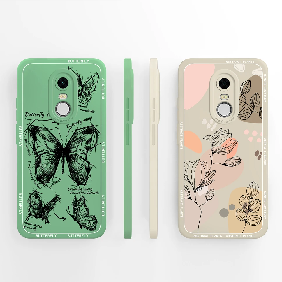 Para Redmi 5 Plus / Redmi Note 5 Funda de teléfono Preciosos patrones de flores de gato Parachoques de alta calidad para Redmi 5 + / Note5 Funda ligera - imagen 5