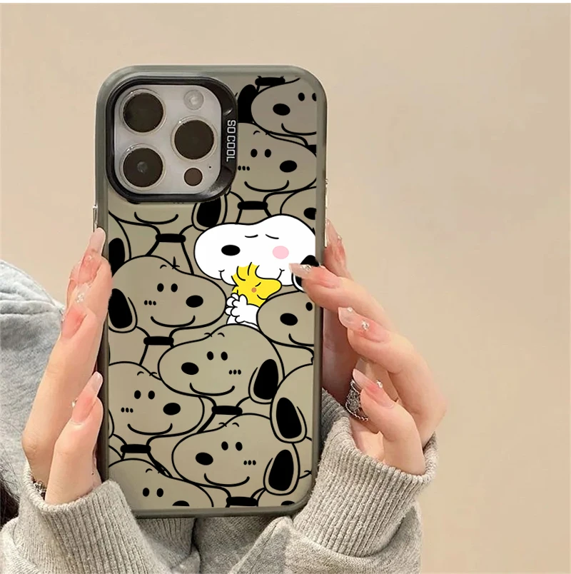 Funda de teléfono de dibujos animados Y2K Snoopy para Samsung Galaxy A56 5G A55 A16 A54 A36 A26 A15 A35 A17 A07 S26 S25 Ultra Edge S24 Plus S23 FE - imagen 3