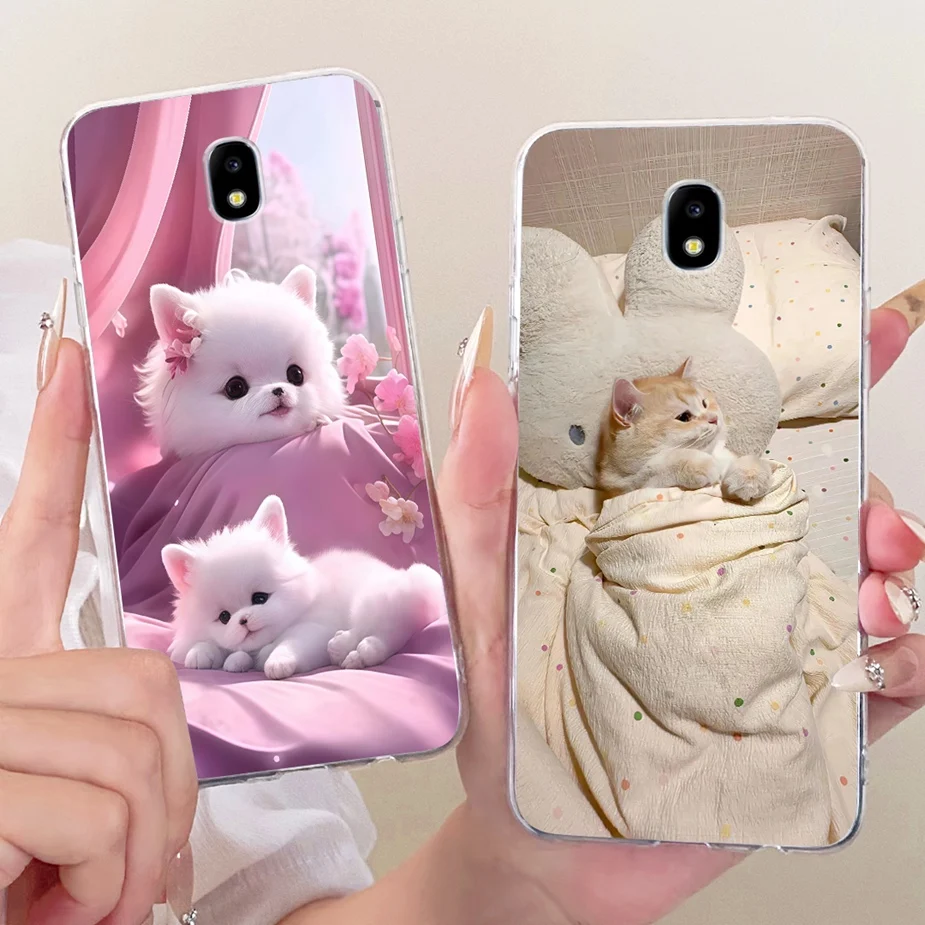 Para Samsung Galaxy J7 Pro J5 2017 funda de lujo con pintura de mariposa funda de teléfono suave y delgada para Samsung J7 2017 J7Pro Fundas bolsas - imagen 4