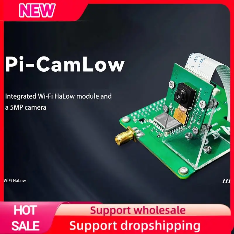 Módulo de halow Wifi HR01 Superior Pi-Camlow para cámara Raspberry Pi HAT de 5MP rango de 2KM red de malla de 32,5 Mbps - imagen 5