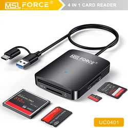Lector Tarjetas USB – Adaptador SD TF CF MS Compacto Alta Velocidad