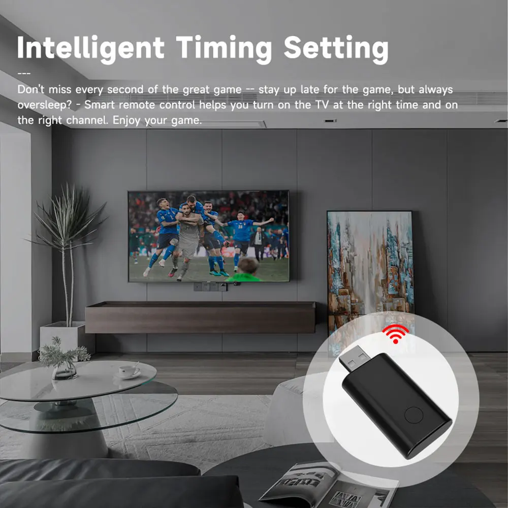 Mando a distancia WiFi IR Alcance máximo de transmisión de 12 m 360 °   Transmisor infrarrojo USB Tuya IR de cobertura total para luz de ventilador de CA de TV - imagen 4