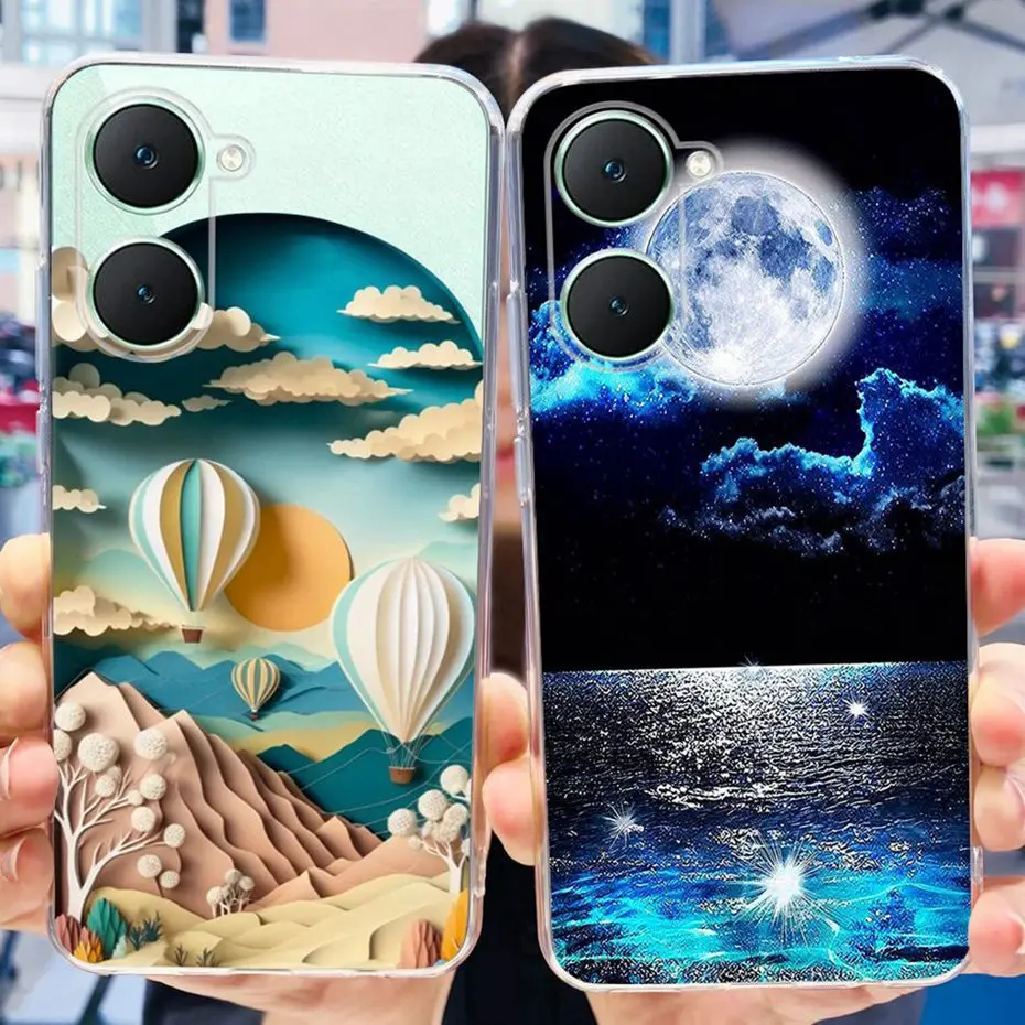 2024 nueva funda de teléfono de moda para Vivo Y03 Y18 Y18e funda trasera de silicona suave TPU para Vivo Y18 Y18E Y03 parachoques de teléfono - imagen 5