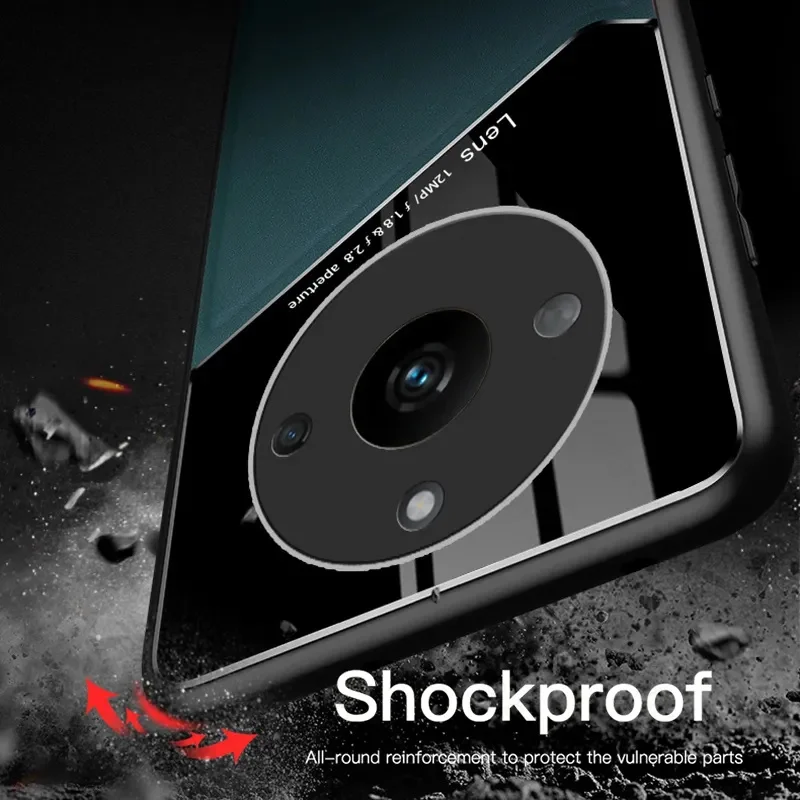 Leather Texture Case For Realme 11 5G Realme 11 Pro Plus 10 9 9i Cover With Car Magnetic Coque Fundas Capa - imagen 4