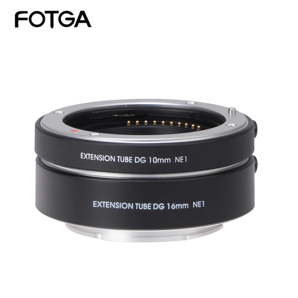 FOTGA Auto Focus AF Macro tubo de extensión DG Set 10mm 16mm anillo adaptador para Sony E-Mount NEX7 - imagen 2
