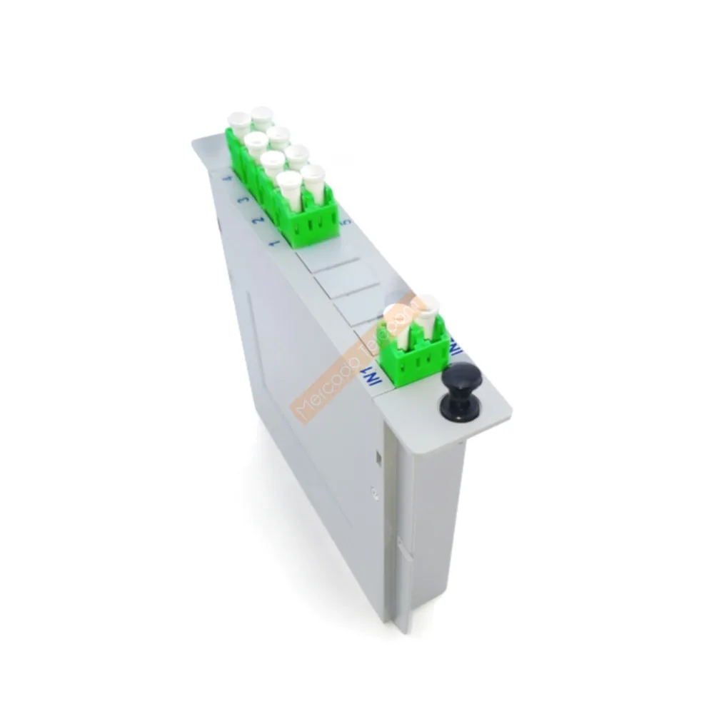 LC APC PLC 2x8 caja divisora de fibra óptica tarjeta de casete que inserta el divisor PLC divisor de acoplador de fibra óptica FTTH - imagen 5