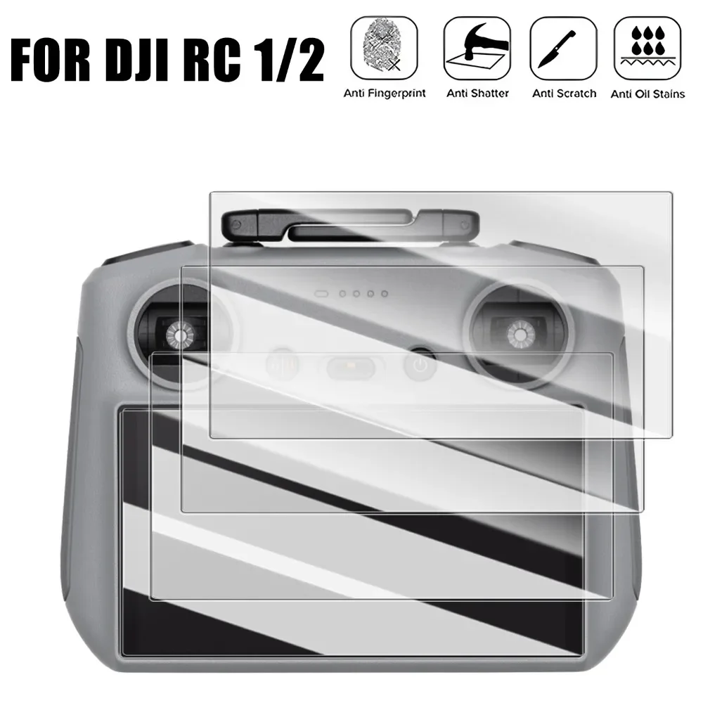 3/2/1 Uds vidrio templado para DJI Mini 4 Pro RC 2/RC Protector de pantalla de Control remoto para DJI Mini4 Pro RC2 HD películas antiarañazos - imagen 2