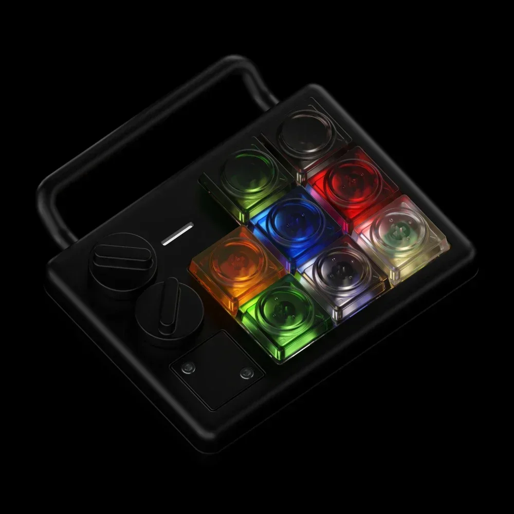 ECHOPME-Tapa de teclado esmerilada transparente para teclado mecánico, 32 teclas, perfil bajo, PBT, bloque de construcción Original - imagen 4