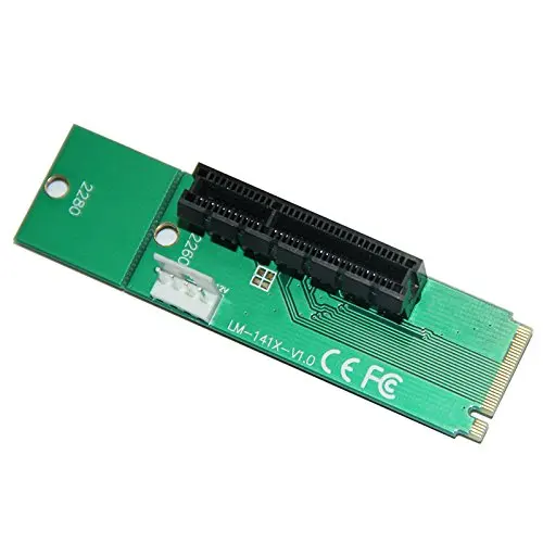 Tarjeta elevadora NGFF a PCI-E, puerto M.2 a tarjeta de expansión PCIE, adaptador de ranura NGFF a PCI-E X4 para máquina minera BTC Miner, gran oferta - imagen 4