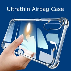 Funda de teléfono con Airbag transparente ultrafina para Huawei Nova 6 5 5i 5T 5z 4 4e 3 3i 2 2S Plus SE, funda suave de cristal TPU a prueba de golpes Nova5T
