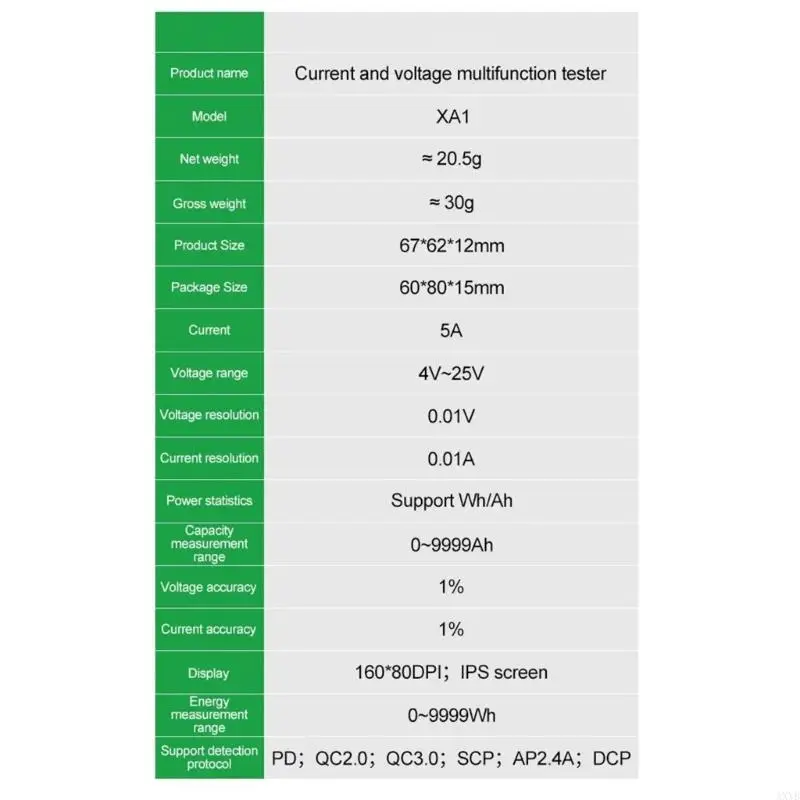 Voltajes AXYB Detector corriente para técnicos reparación teléfonos cuentan con pantalla LCD clara - imagen 5