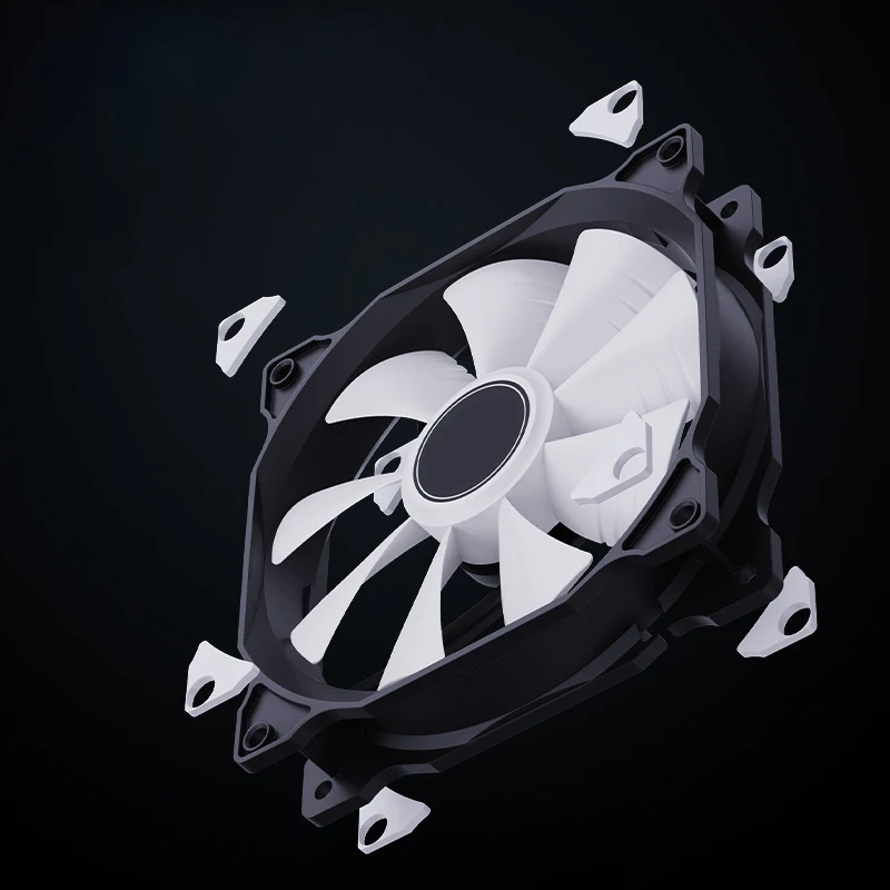 Ventilador de chasis de 12cm y 12V para ordenador, Control de temperatura PWM, regulación de velocidad, ventilador de refrigeración de CPU, radiador de 4 pines AK120