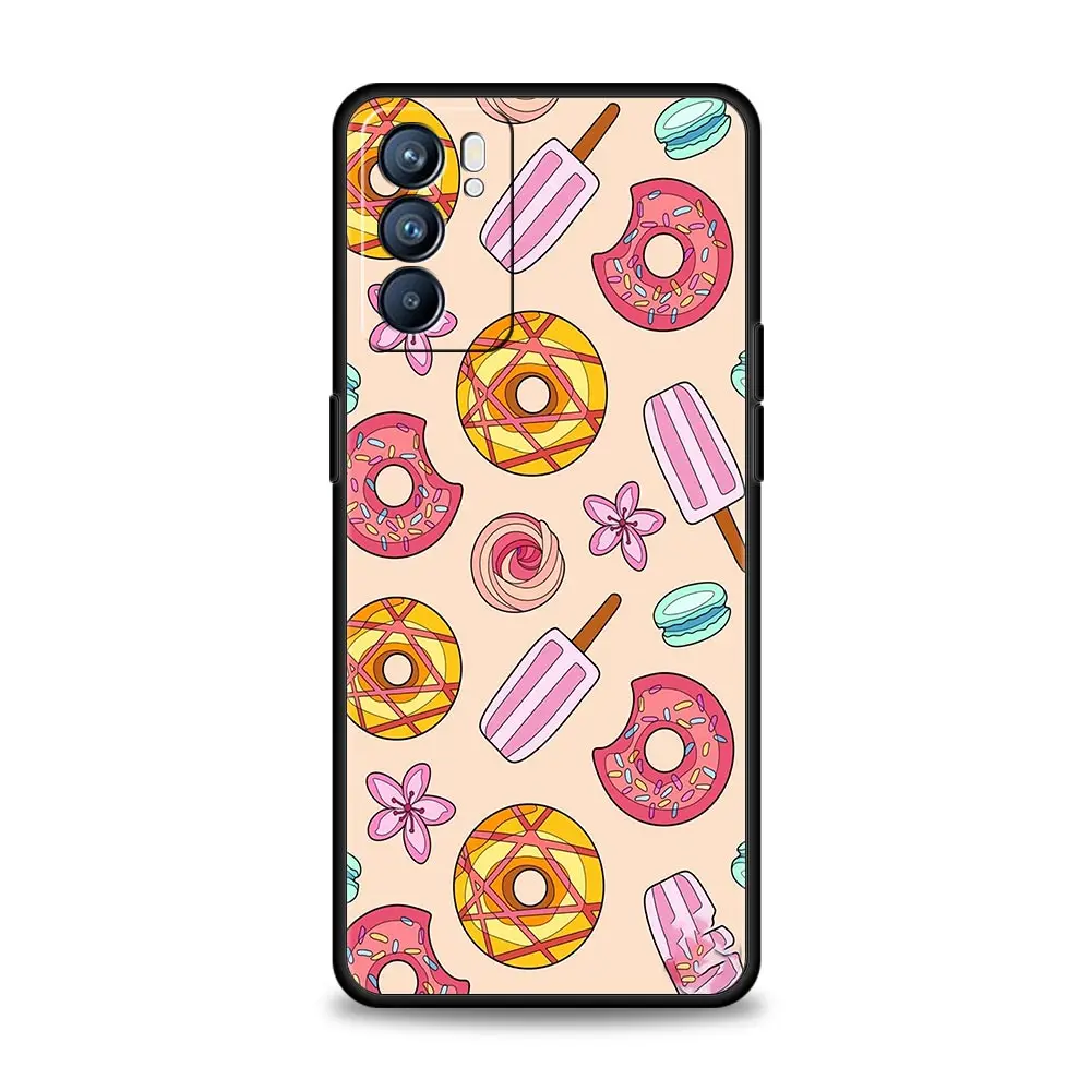 Funda para Oppo Reno13 Reno12 Reno11 F Reno10 Pro A54 A53 A95 A76 A74 A57 A98 A80 A79 5G A78 4G, funda con diseño de flores y zumo de frutas - imagen 5