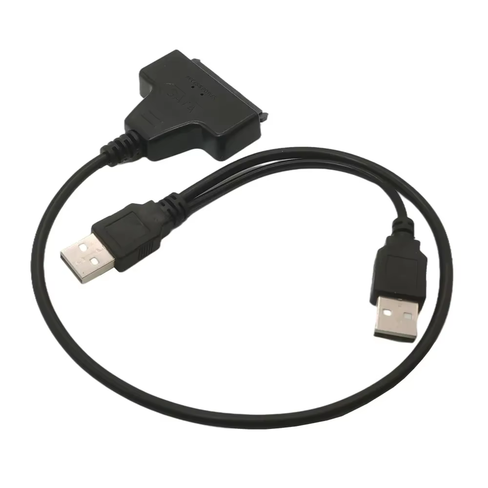 Cables adaptadores SATA a USB 2,0 a 7, 15 22 pines, alimentación externa para convertidor de unidad de disco duro HDD Ssd de 2,5 pulgadas - imagen 2