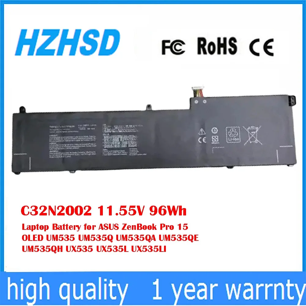 C32N2002 11,55 V 96Wh batería del ordenador portátil para ASUS ZenBook Pro 15 OLED UM535 UM535Q UM535QA UM535QE UM535QH UX535 UX535L UX535LI