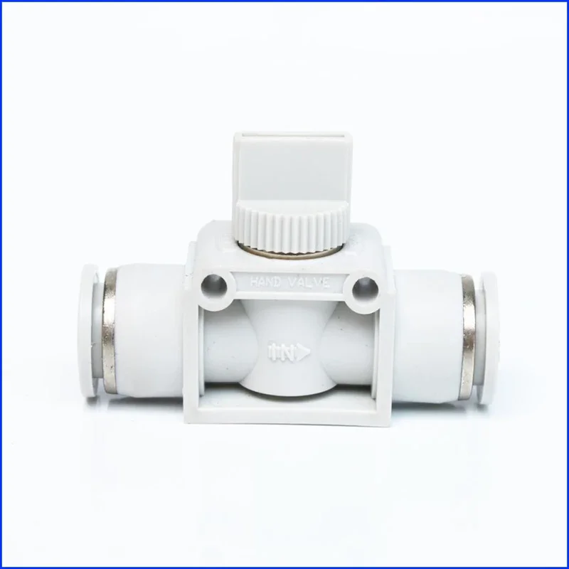 Válvula de acelerador neumática HVFF, Control de flujo, conector de manguera de aire Premium blanco, 6mm, 8mm, 10mm, válvulas de tubo de regulación de interruptor - imagen 4