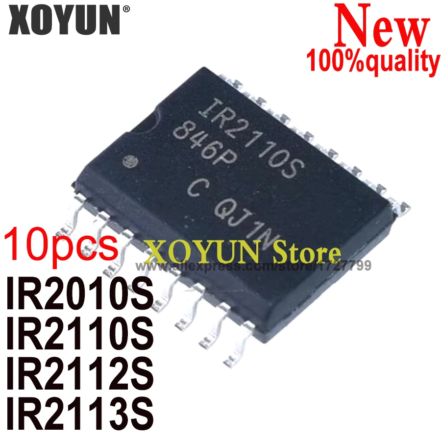Conjunto de chips IR2010S, IR2110S, IR2112S, IR2113S, IR2110STRPBF, IR2112STRPBF, IR2113STRPBF sop-16, 100% nuevo, 10 unidades