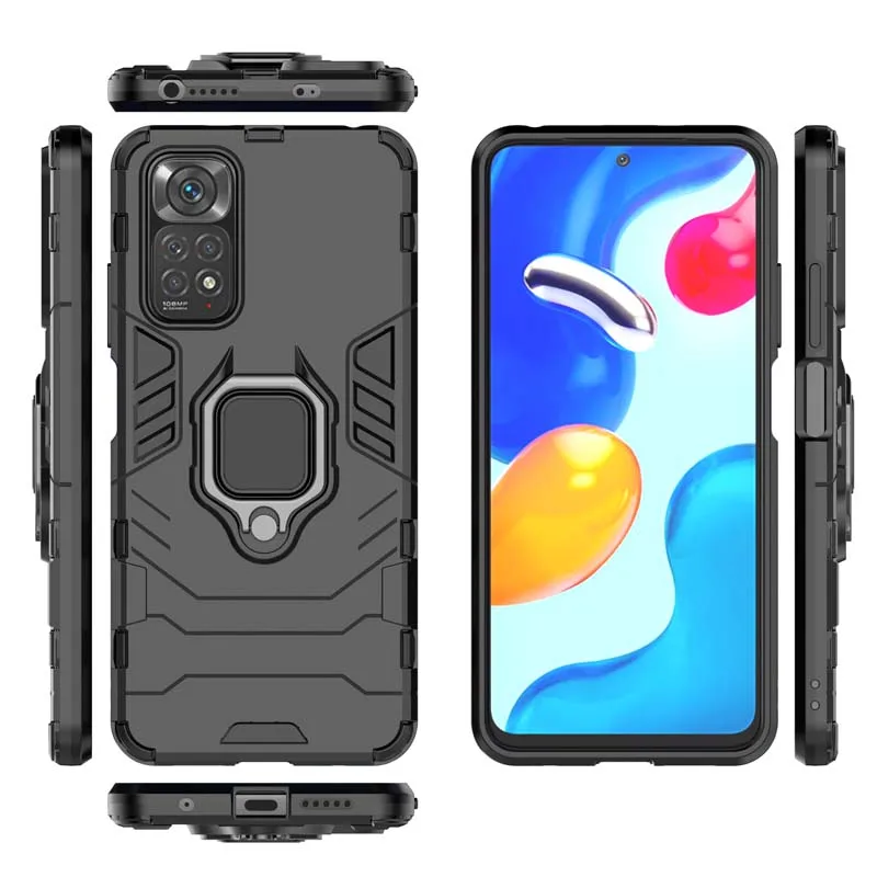 Funda de armadura para teléfono Redmi Note 10, 11, 12 Pro Plus + 10A, 10C, 11S, 12C, carcasa trasera a prueba de golpes para Xiaomi Mi 10T, 11T, 12T Pro, 5G - imagen 5