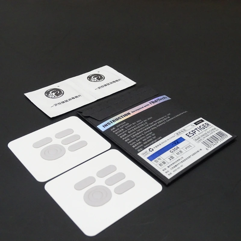 F3KE 2 Set Mouse Feet Glide Sticker Mini práctico resistente al desgaste Curve  Mouse patines para G304 G305 - imagen 5