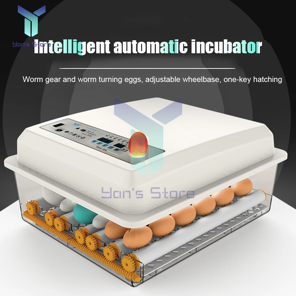 36 incubadoras de huevos pequeños para el hogar, incubadora de huevos inteligente totalmente automática para pollos, patos, gansos, palomas, aves de corral