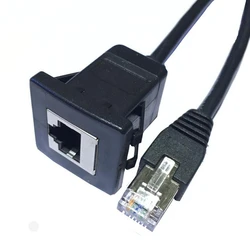 Panel Empotrado Ethernet CAT5e RJ45 Macho-Hembra