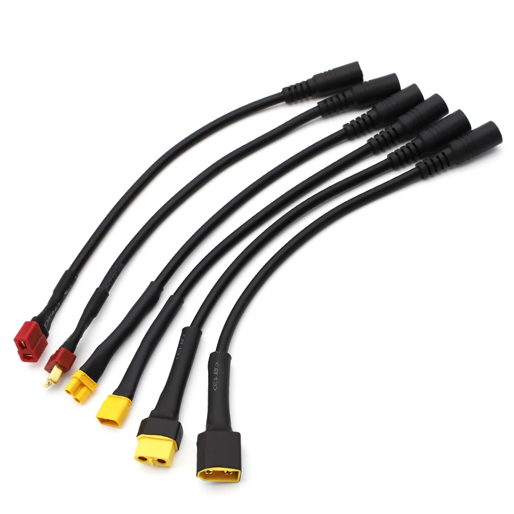 1 Uds. Conector macho/hembra Ultra suave XT60 XT30 T a Cable de alimentación DC5521 para reparaciones de campo multirotor Fly FPV aplicar nuevo