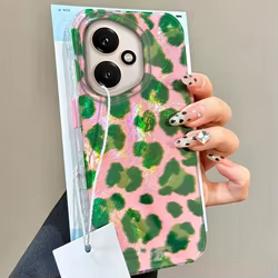 Funda de teléfono de leopardo verde rosa para Honor 400 200 Pro 90 Smart 70 Lite X9a X9c X9b X8b X8a X8c X7c X7b X6c X6 TPU, funda para mujer
