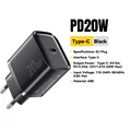 20W Black EU Plug