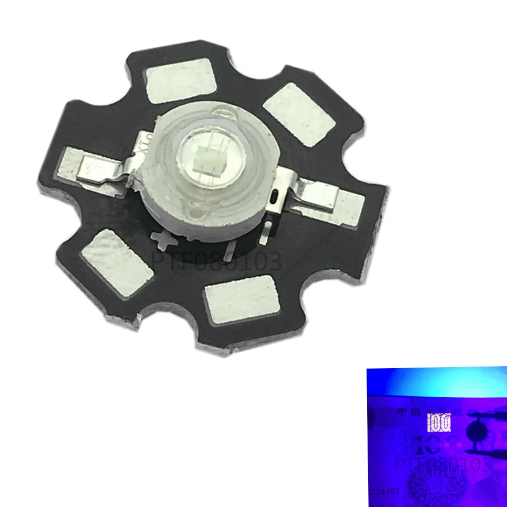 Chip de luz de alta potencia con disipador de calor Star Min, cuentas Led blancas, Rojas, azules y verdes, emisor de bombillas LED, lámpara de diodos, 10x20mm, 3V, 1W, 3W - imagen 4