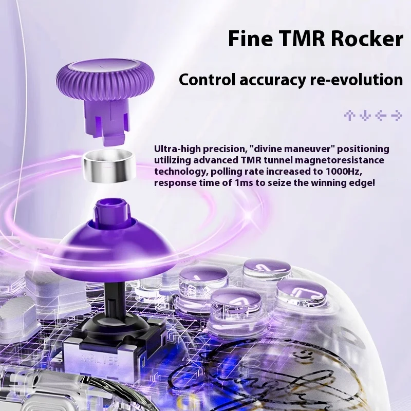 AOLION K20 TMR Joystick XingTong, controladores inalámbricos de juegos de marca compartida, carcasa magnética reemplazable personalizada para PC NS2 Steam - imagen 4