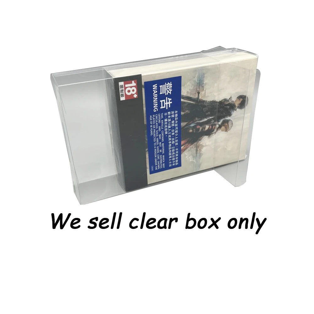 Caja de presentación transparente para PS5 para Final Fantasy 16 FF16 versión HK caja de almacenamiento de colección de plástico caja protectora para mascotas