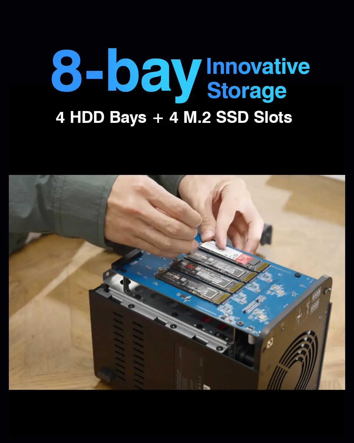 TerraMaster D8 NAS Híbrido 8 Bahías USB-C 3.2 Gen 2 - imagen 3