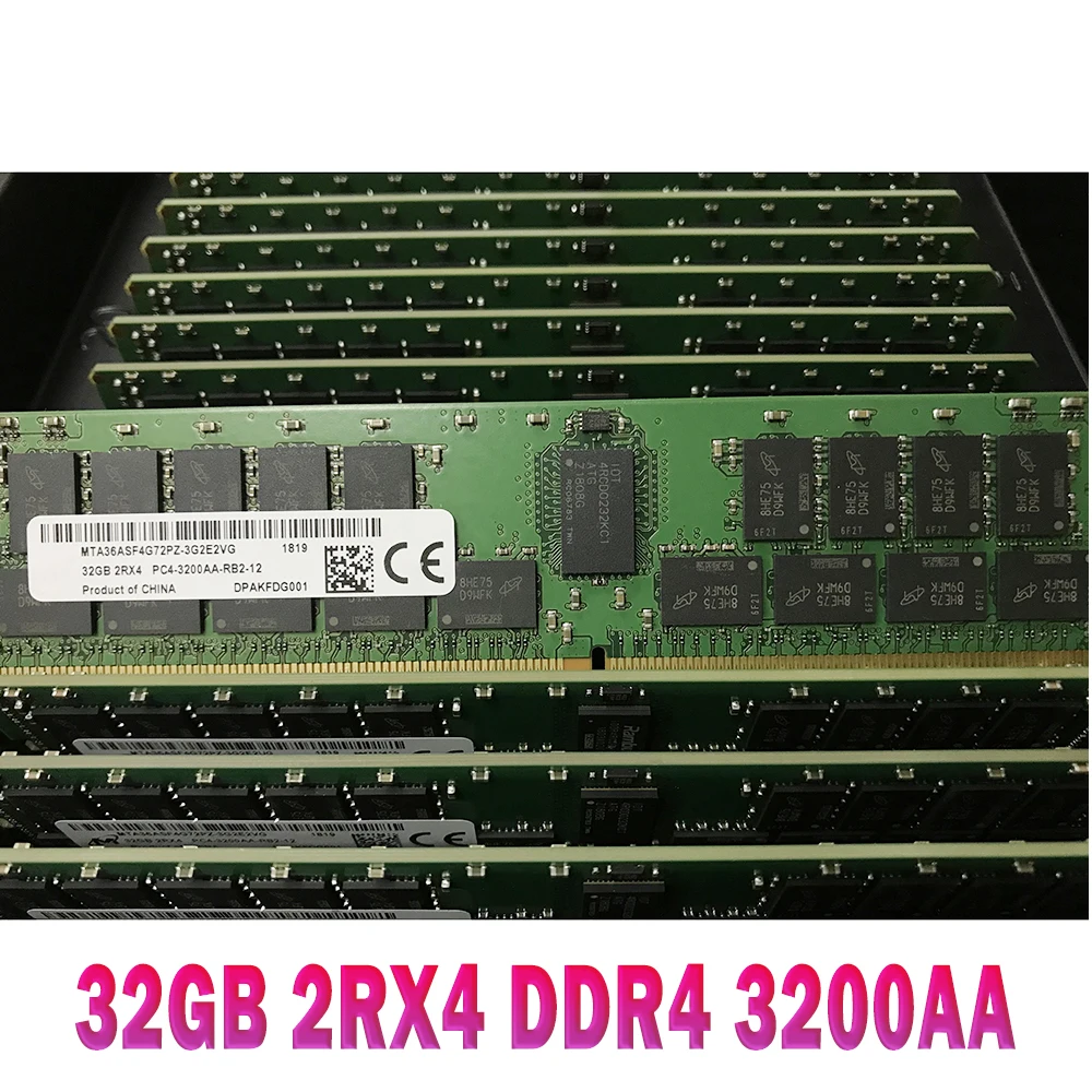 1 Uds RAM 32G REG RDIMM memoria de servidor MTA36ASF4G72PZ-3G2E2TG/VG 32GB 2RX4 DDR4 3200AA - imagen 2