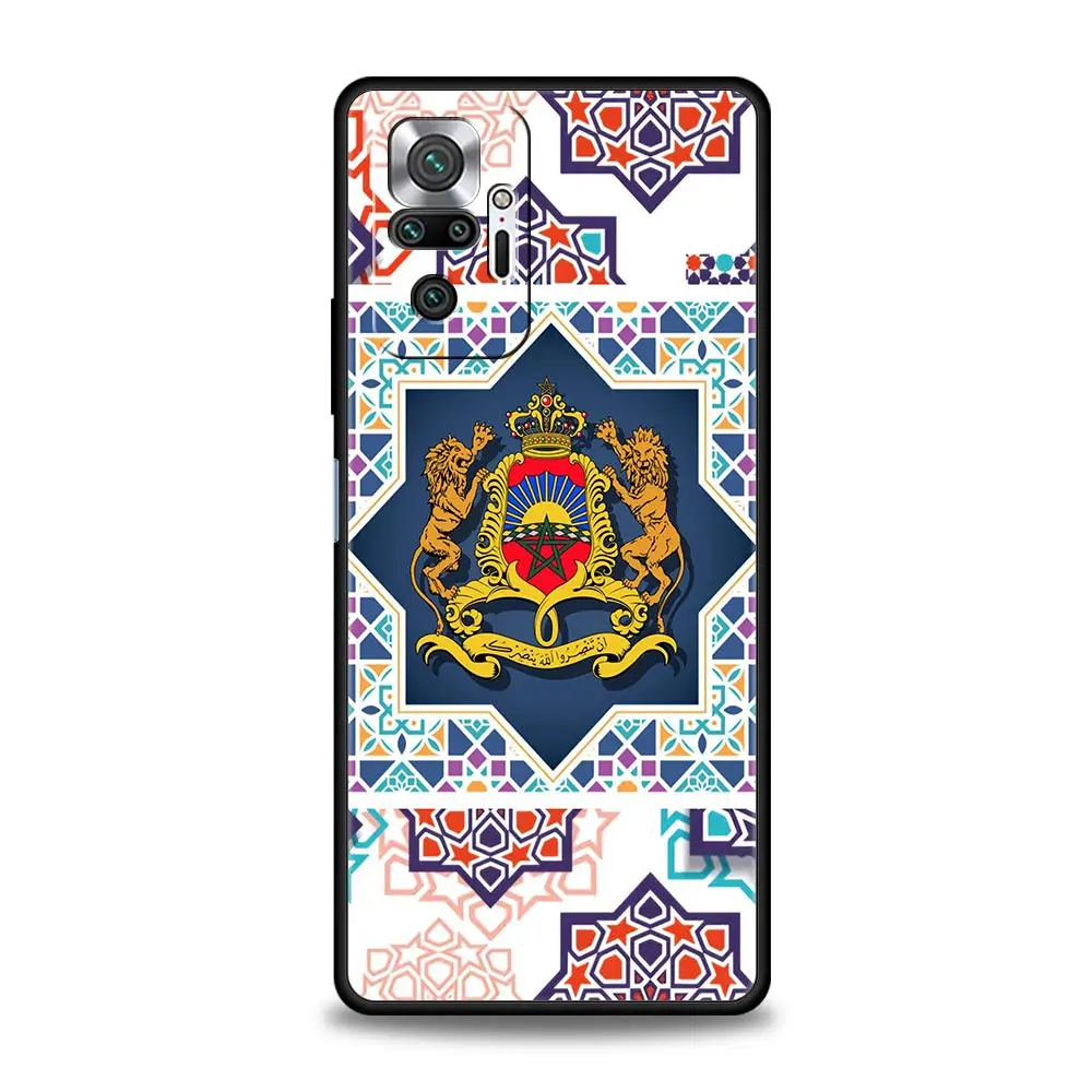 Funda de teléfono para Xiaomi Redmi Note 14 13 12 5G 11 10 Pro Plus 4G 9S 9 14C 13C 12C 10C 9C 9A funda bandera marroquí pasaporte marroquí - imagen 4