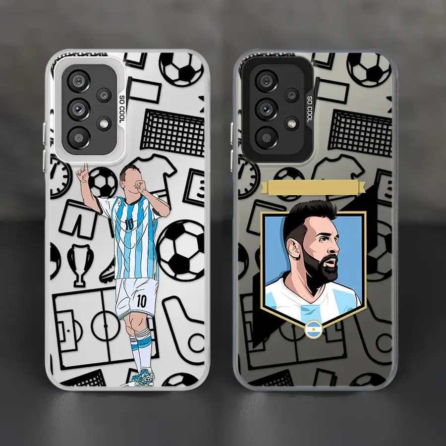 Funda blanda para Samsung Galaxy A55 A73 A53 A71 A52 A72 A26 A36 A51 A56 A35 A54 Cool Football Sports Man