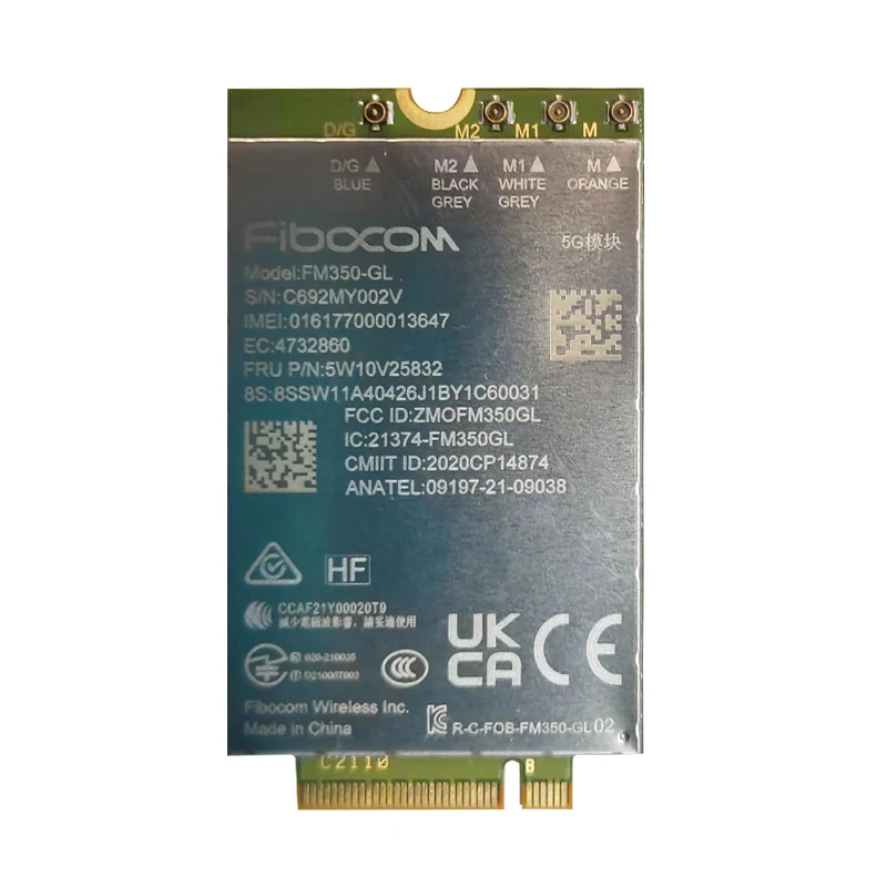 Módulo Fibocom FM350-GL 5W10V25827 5G para portátil Thinkpad X1 Carbon 10th T14s X13 Gen3 X1 Yoga 7th P1 X1 Extreme Gen5 - imagen 3