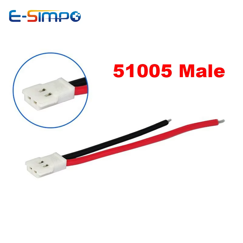 10 Uds 51005 51006 2 pines 10cm MX2.0 modelo de avión toma de carga de batería enchufe macho hembra cable Terminal - imagen 3