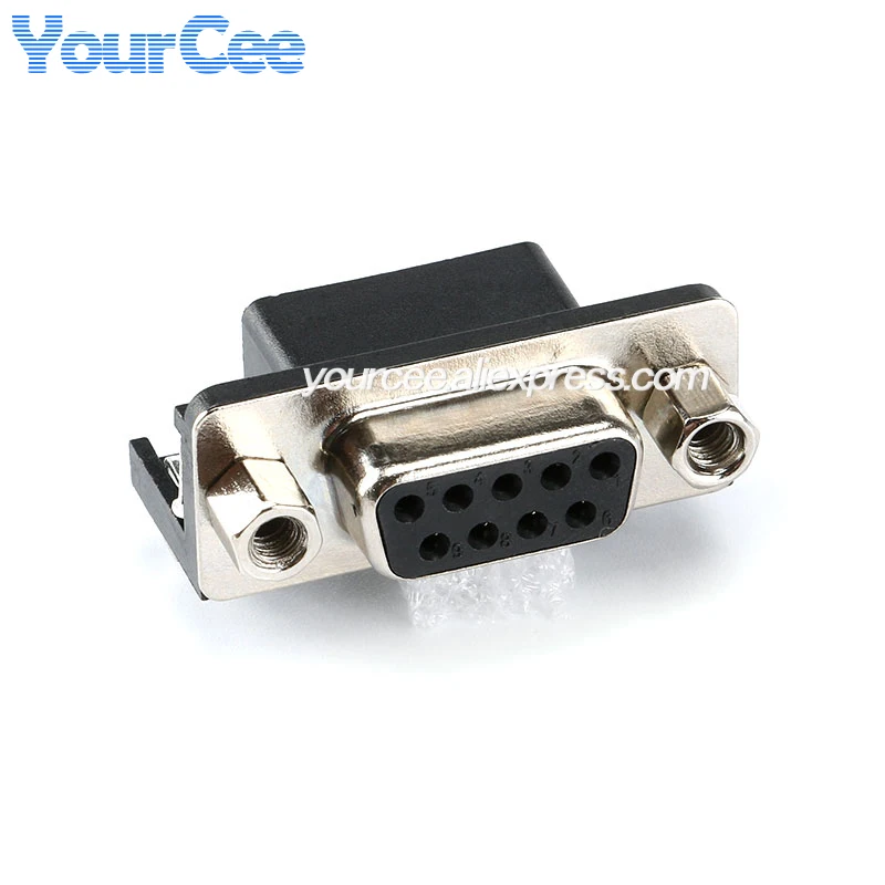 2 uds/1 unidad DR9 9P puerto serie RS232 DR25 25P puerto paralelo DR15 Pin doblado de 90 grados ángulo recto conector d-sub soldado - imagen 4