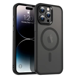 Funda Magnética Mate MagSafe iPhone 15 Pro/Max/14 Plus/13/12/11/SE/8