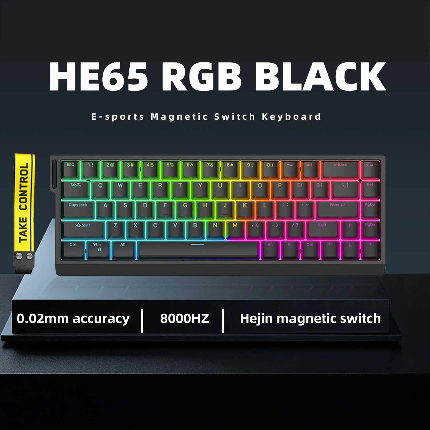 ZUOYA HE30/65 Teclado mecánico de eje magnético con cable 8k disparador rápido retroiluminación RGB teclado personalizado para juegos de deportes electrónicos
