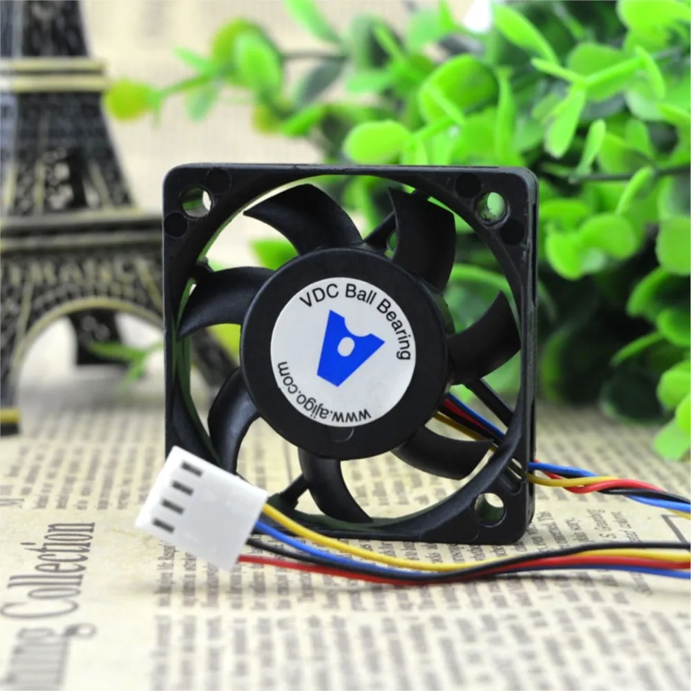 Ventilador 5010 para Delta EFB0505HA-BN27 50x50x10mm 5V 0.25A doble bola 4 pines 3700RPM ventilador de CPU delgado - imagen 4