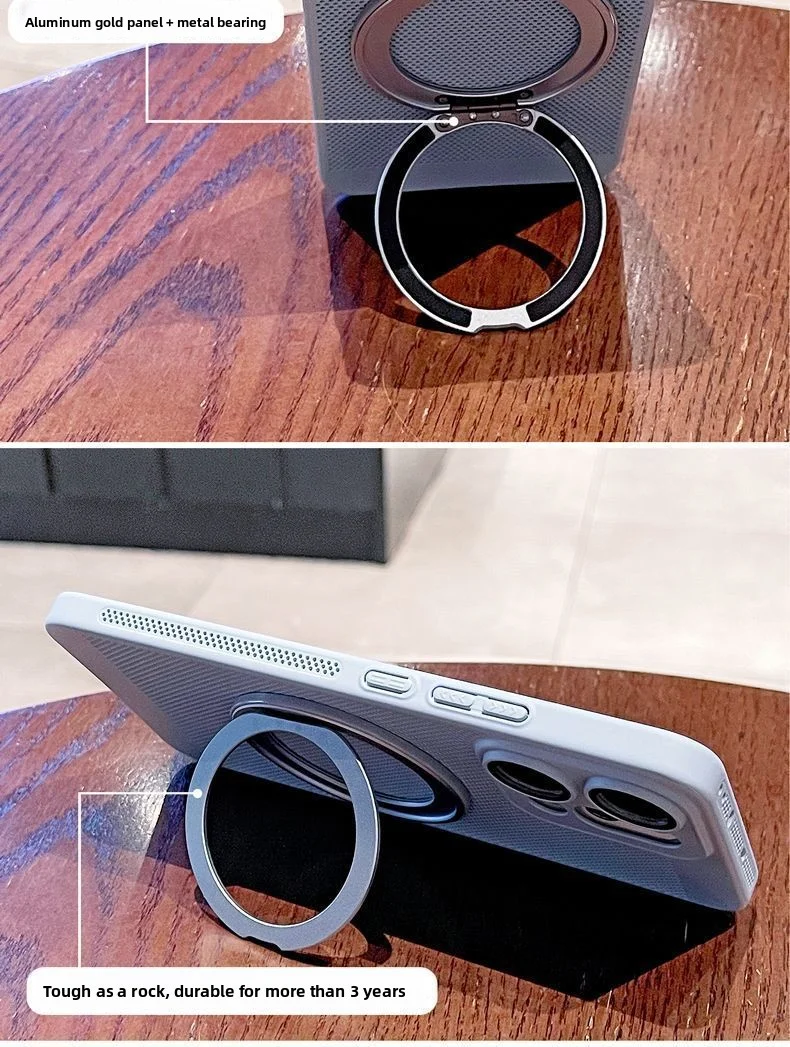 Para OPPO Find X9 Pro funda dura anillo de PC soporte disipación de calor funda protectora trasera magnética para Find X9 X8 Pro carcasa de teléfono - imagen 5