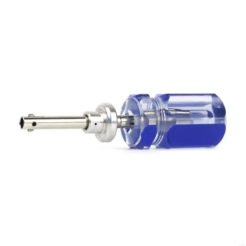 J1HC 4 pulgadas bloqueo cable CATV y desbloqueo Terminator Tool Blue 75ohm - imagen 3