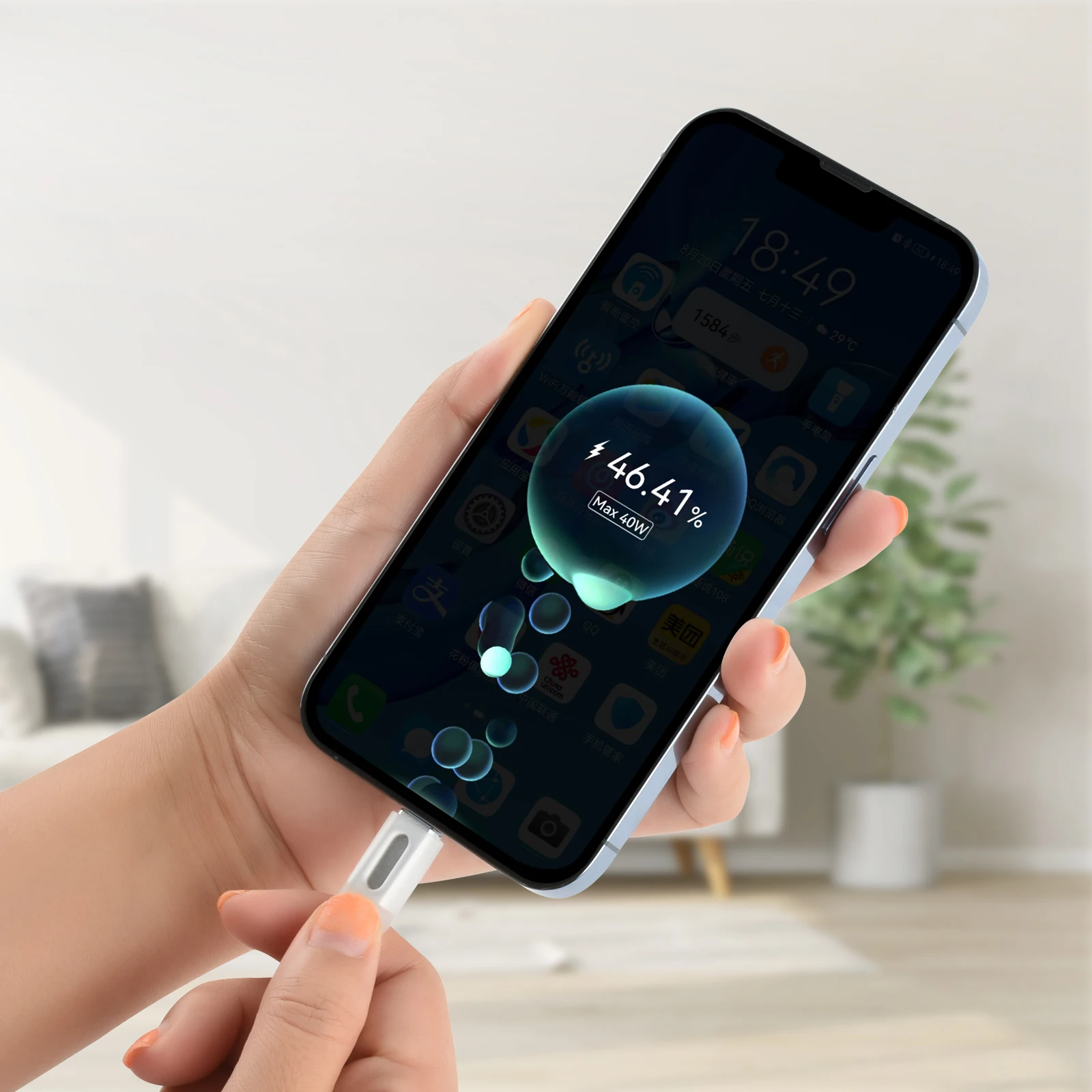 Cable de datos tipo C de carga súper rápida de silicona líquida, 120W, 6A, para Xiaomi, Huawei, Samsung, línea de datos semitransparente - imagen 3