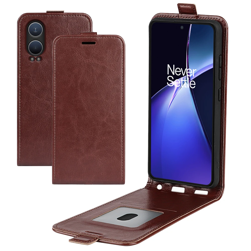 Funda de cuero con tapa para OPPO Reno 12F, cubierta suave, billetera Vertical, ranura para tarjeta de crédito - imagen 5
