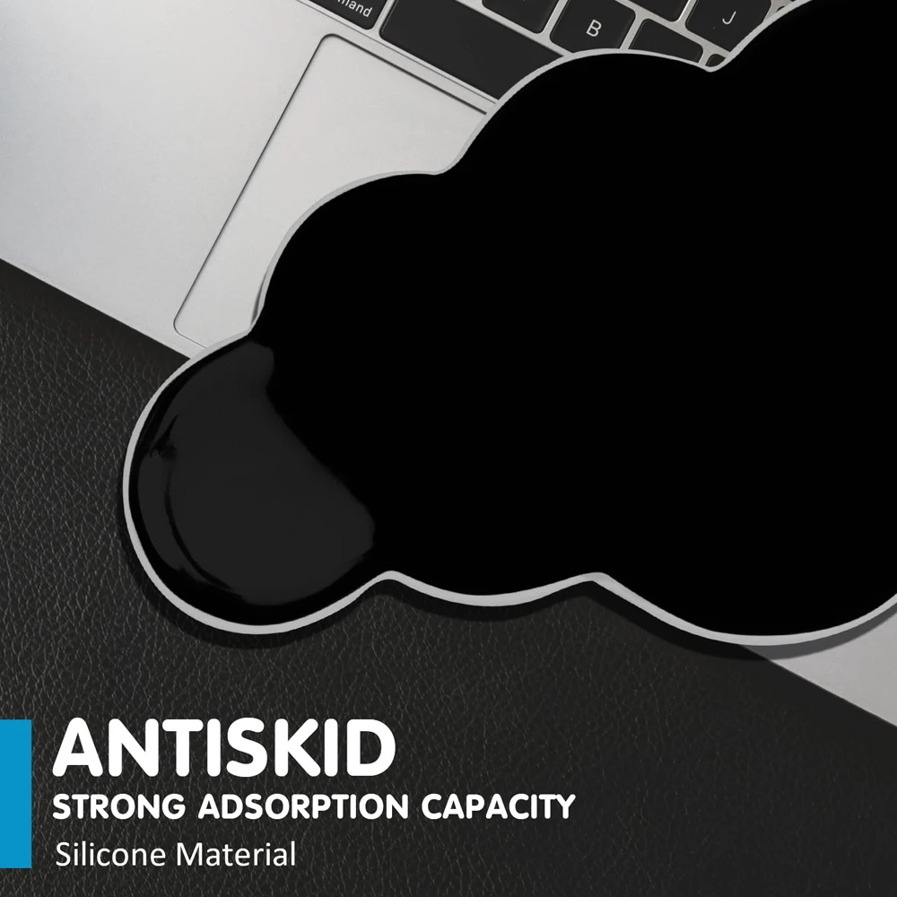 Alfombrilla de ratón QUKAM 2025 Cloud, teclado ergonómico, reposamuñecas, protección de escritura para oficina, para iPad, Mac, tableta, portátil, alfombrilla antideslizante para ratón - imagen 4